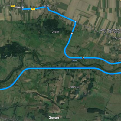 Trasa rajdu Lądek – Ląd 25km